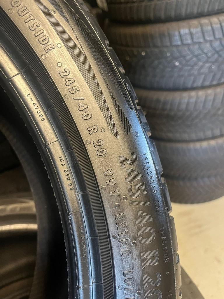 2x 245/40R20 Continental Zomerbanden, Continental, Ophalen of Verzenden, Band(en), Personenwagen