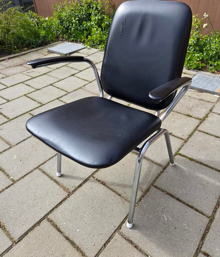 Hoge rug leunstoel van Martin de Wit voor Gispen, jaren '60, Huis en Inrichting, Stoelen, Ophalen