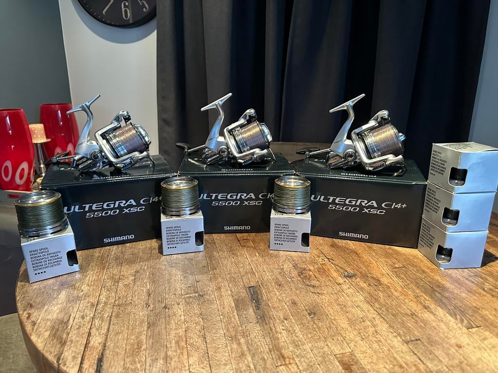 3 shimano xsc 5500 c14+ zgan, Ophalen of Verzenden, Zo goed als nieuw, Molen