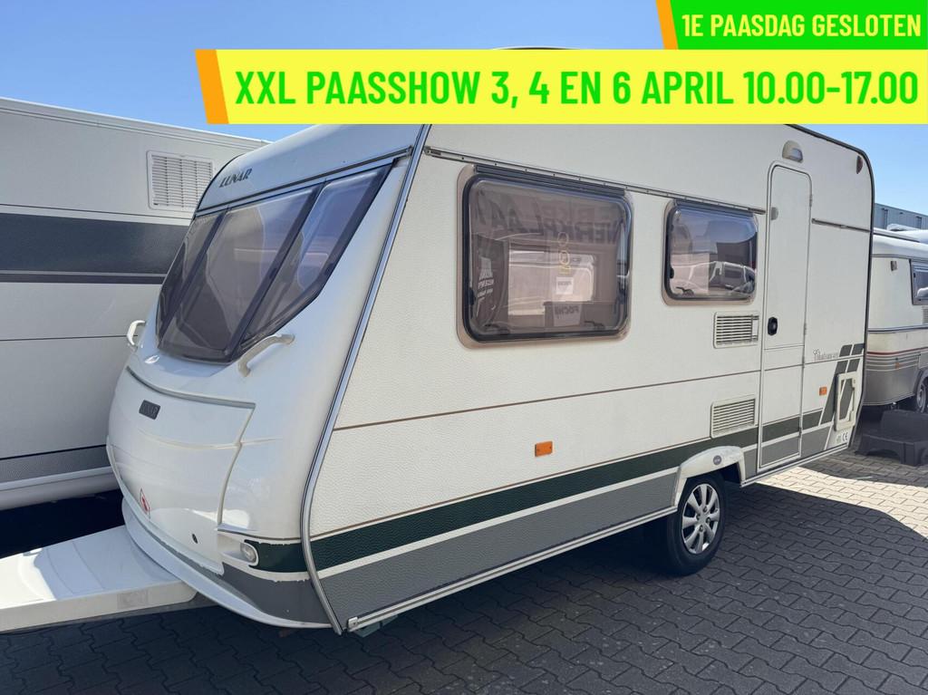 Lunar CHATEAU 400, KOELKAST, KACHEL BOILER, TOILER,WASTAFEL, Caravans en Kamperen, Chateau, Bedrijf, 750 - 1000 kg, 6 tot 7 meter