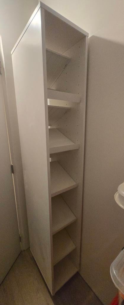 Witte kast met planken, Ophalen, Gebruikt