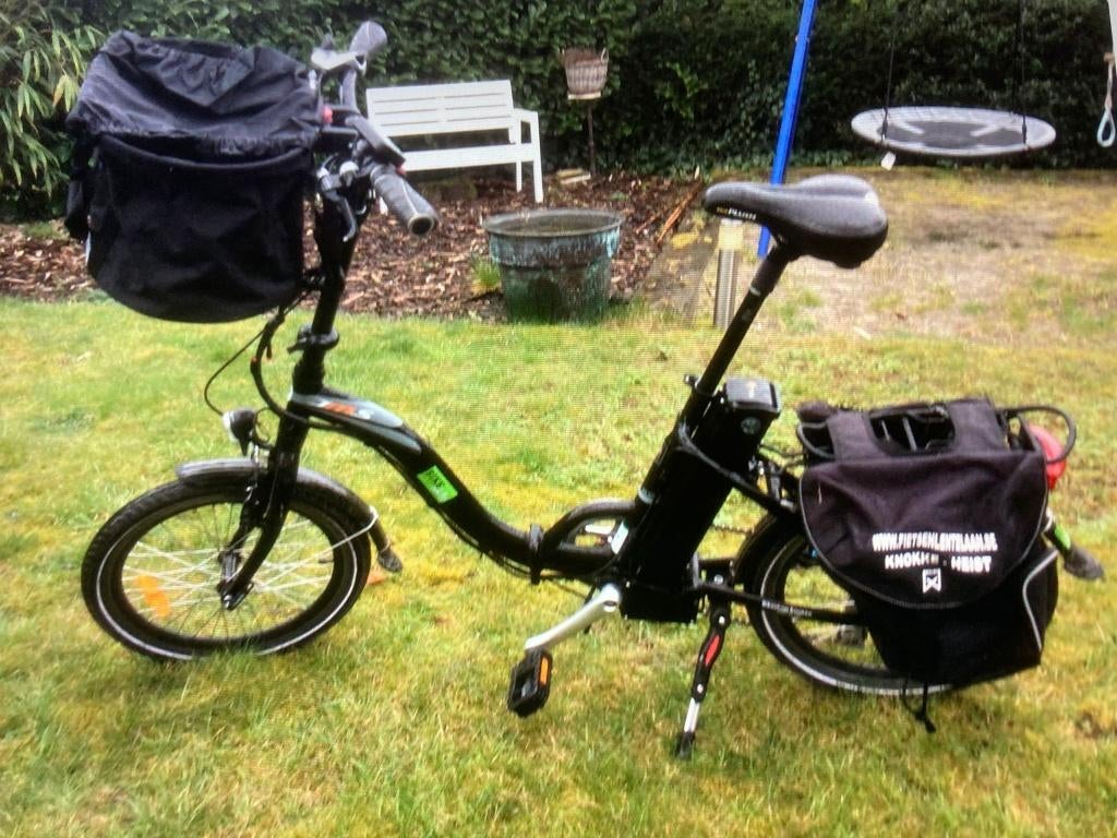 Elektrische vouwfiets JMS, Fietsen en Brommers, Fietsen | Vouwfietsen, 20 inch of meer, Zo goed als nieuw, Totaal opvouwbaar, Ophalen