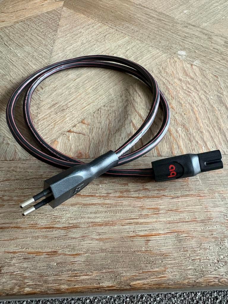 Audioquest NRG-X2 V2 stroomkabel 1 meter, Ophalen of Verzenden, Gebruikt, Minder dan 2 meter, Overige kabels