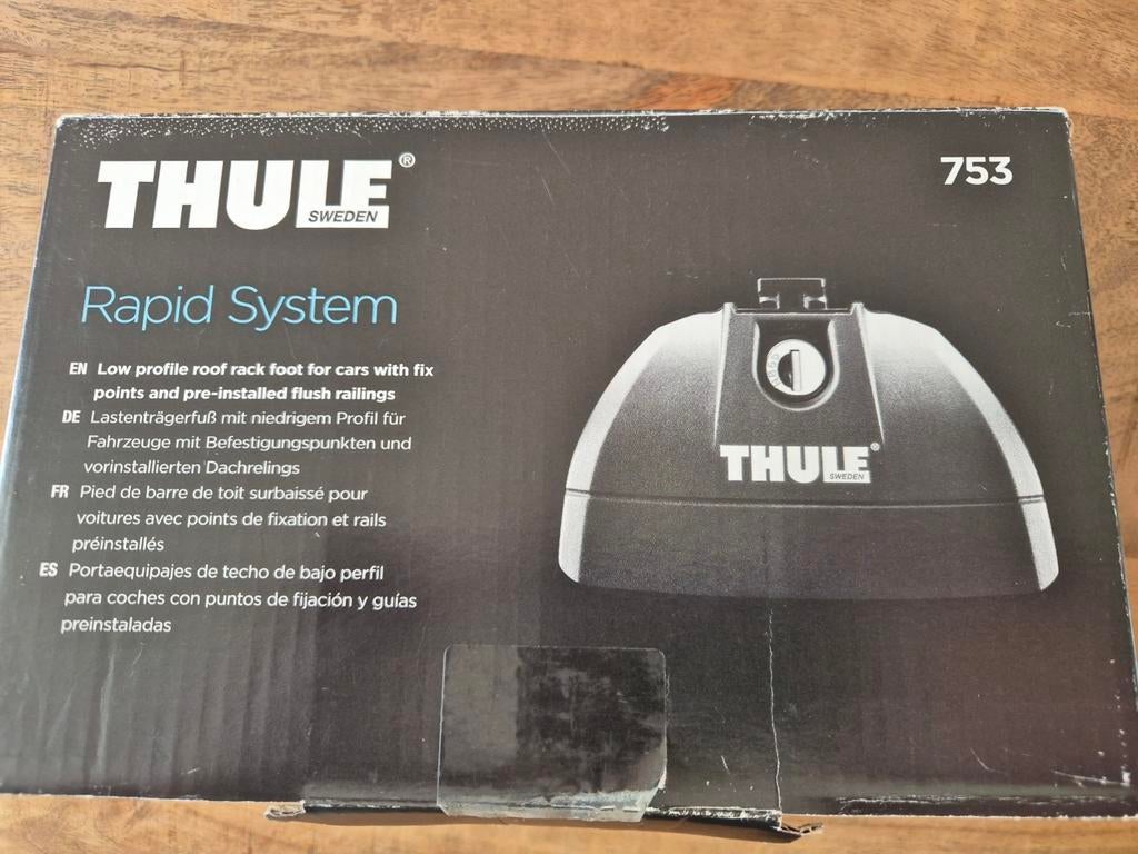 Thule rapid systeem 753 + 4053, Auto diversen, Dakdragers, Ophalen of Verzenden, Gebruikt