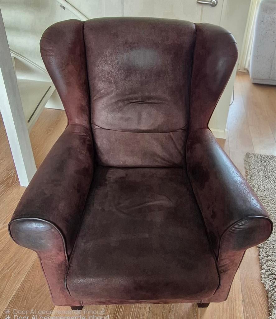 Oorfauteuil, Ophalen of Verzenden, Bruin, Eén