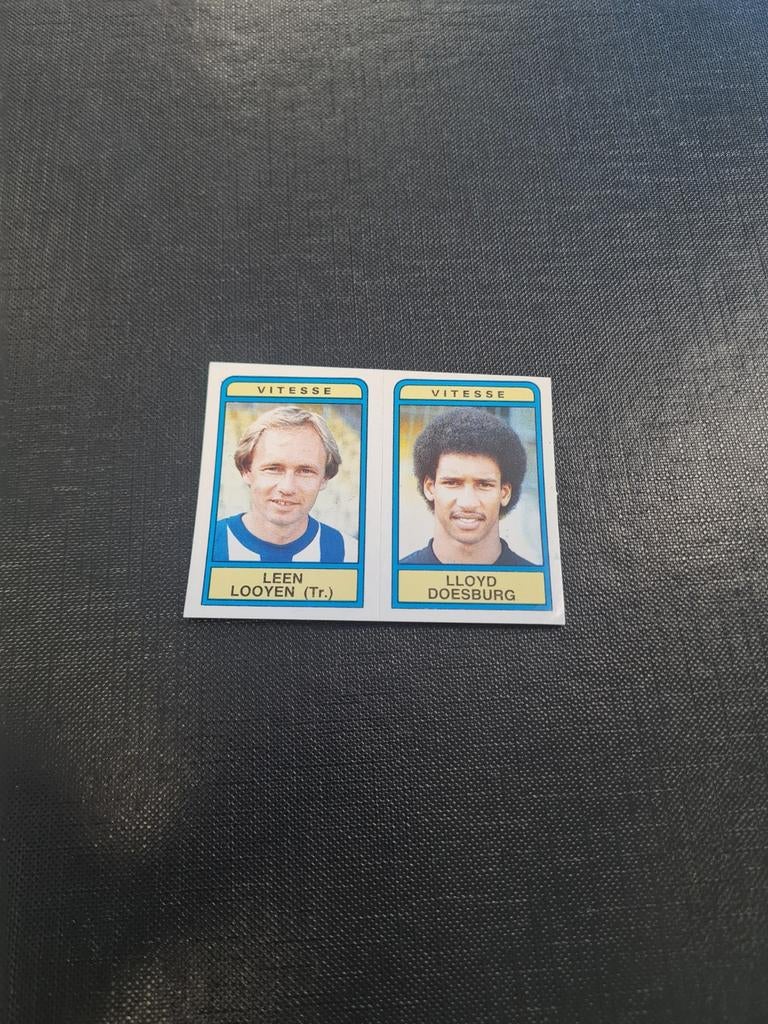 Panini Voetbal 84 sticker Leen Looyen en Lloyd Doesburg, Verzamelen, Ophalen of Verzenden