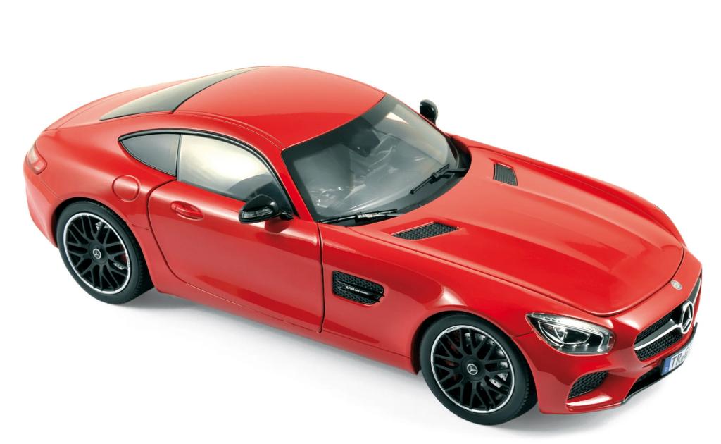 MERCEDES AMG GT 2015 rood schaal 1/18 NOREV ref: 183496, Verzenden, Nieuw, Auto, Norev