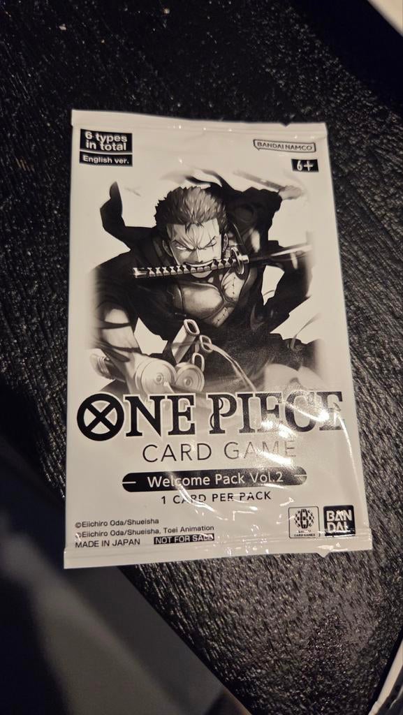 One Piece TCG kaarten Welcome Pack vol 2 Zoro Engels, Ophalen of Verzenden, Nieuw