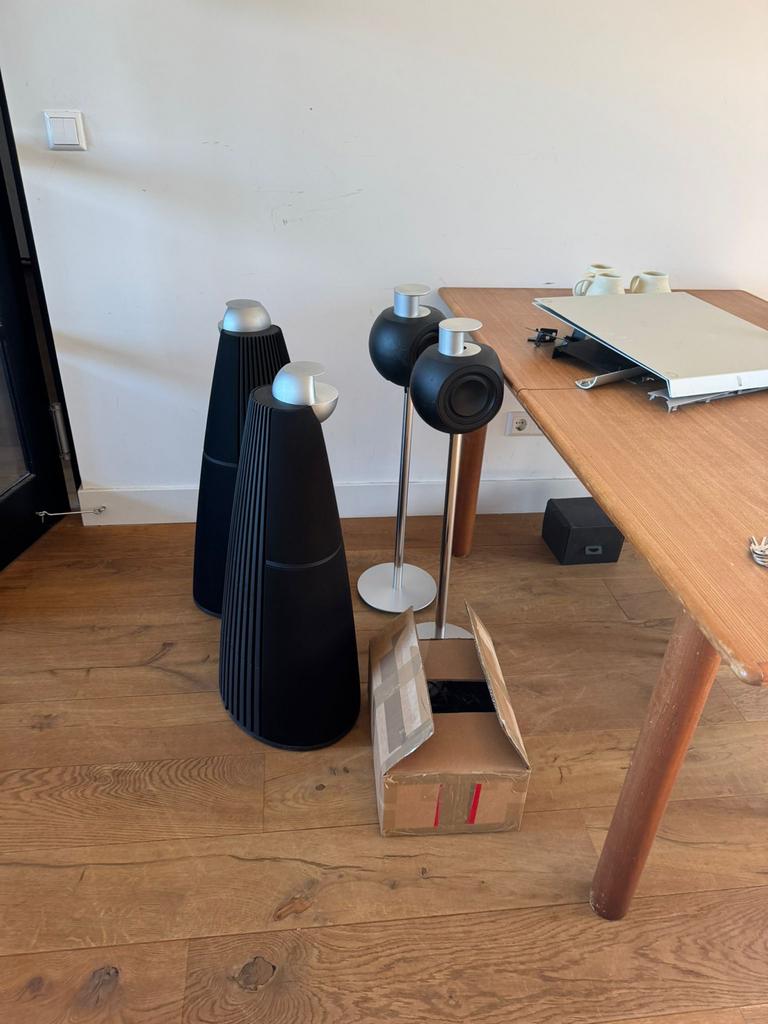 Bang & Olufsen Beolab 9 & 3 Set met WISA & Accessoires, Zo goed als nieuw, Complete surroundset, 120 watt of meer, Ophalen