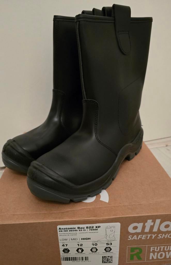 Atlas werklaarzen/veiligheidslaarzen Anatomic Bau 822XP, Ophalen of Verzenden, Nieuw, Zwart