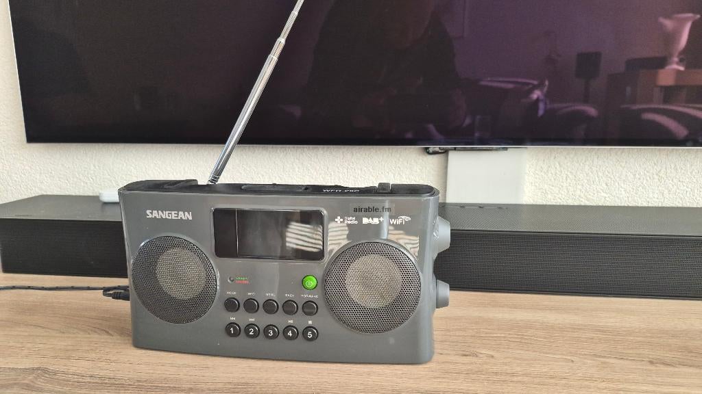 Sangean DAB+ FM/AM internet radio zgan, noodradio., Ophalen, Zo goed als nieuw, Radio