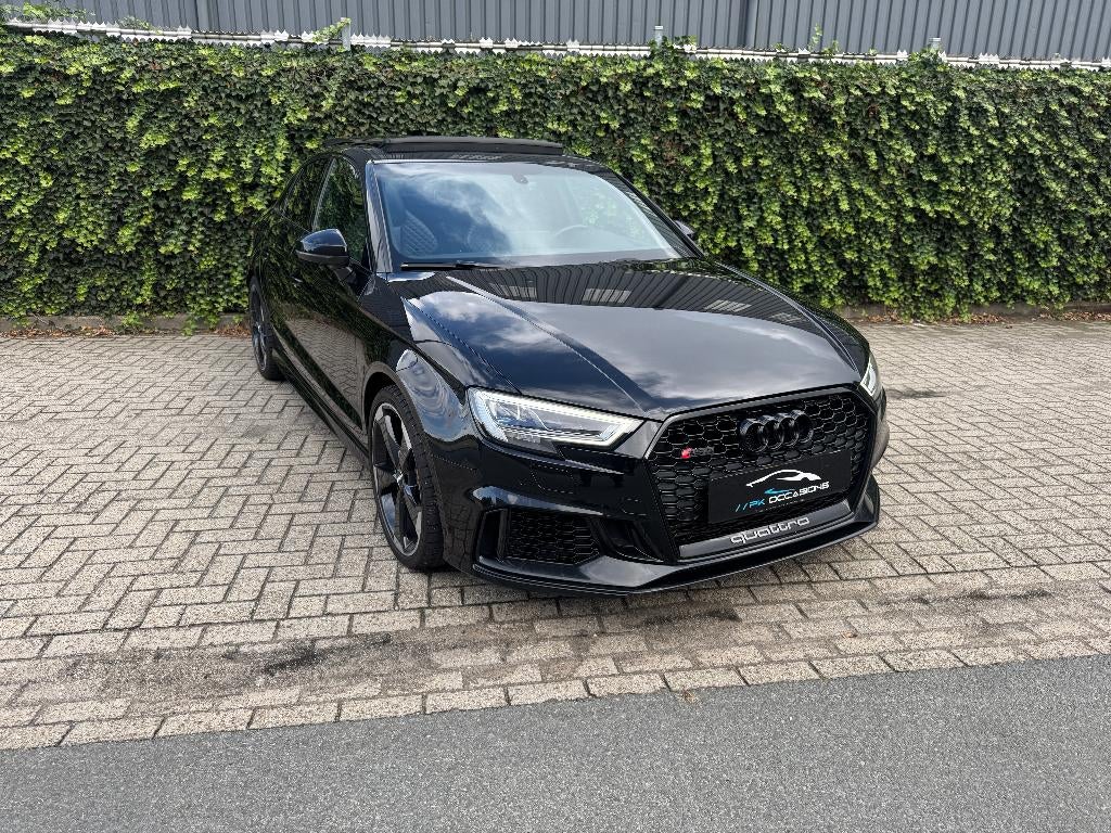 Audi A3 RS3 2.5 Tfsi 400pk S Tronic Quattro Pano 2019 Zwart, Auto's, Automaat, Zwart, Leder, Bedrijf