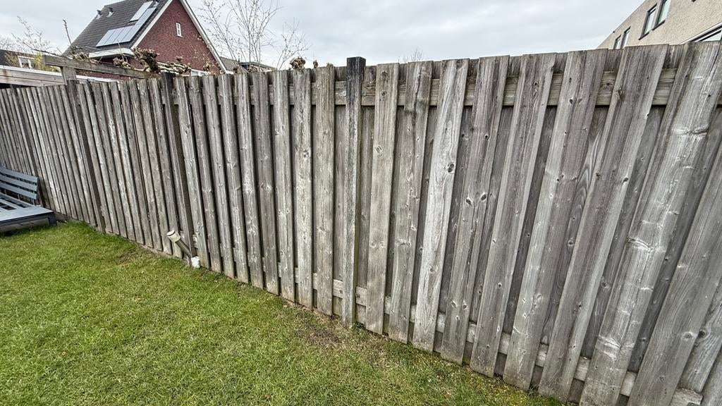 Gratis afhalen schuttingpanelen 180x180 10 stuks, Ophalen, 1 tot 2 meter, Minder dan 3 meter, Zo goed als nieuw