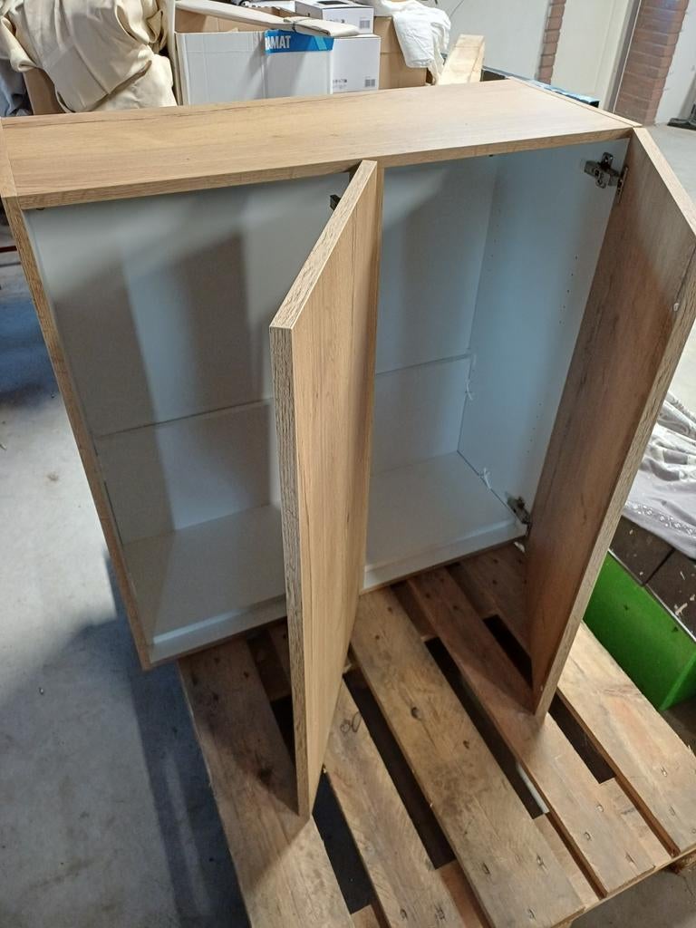 Keukenkast met twee deuren, Wit, Minder dan 100 cm, 25 tot 50 cm, 50 tot 100 cm