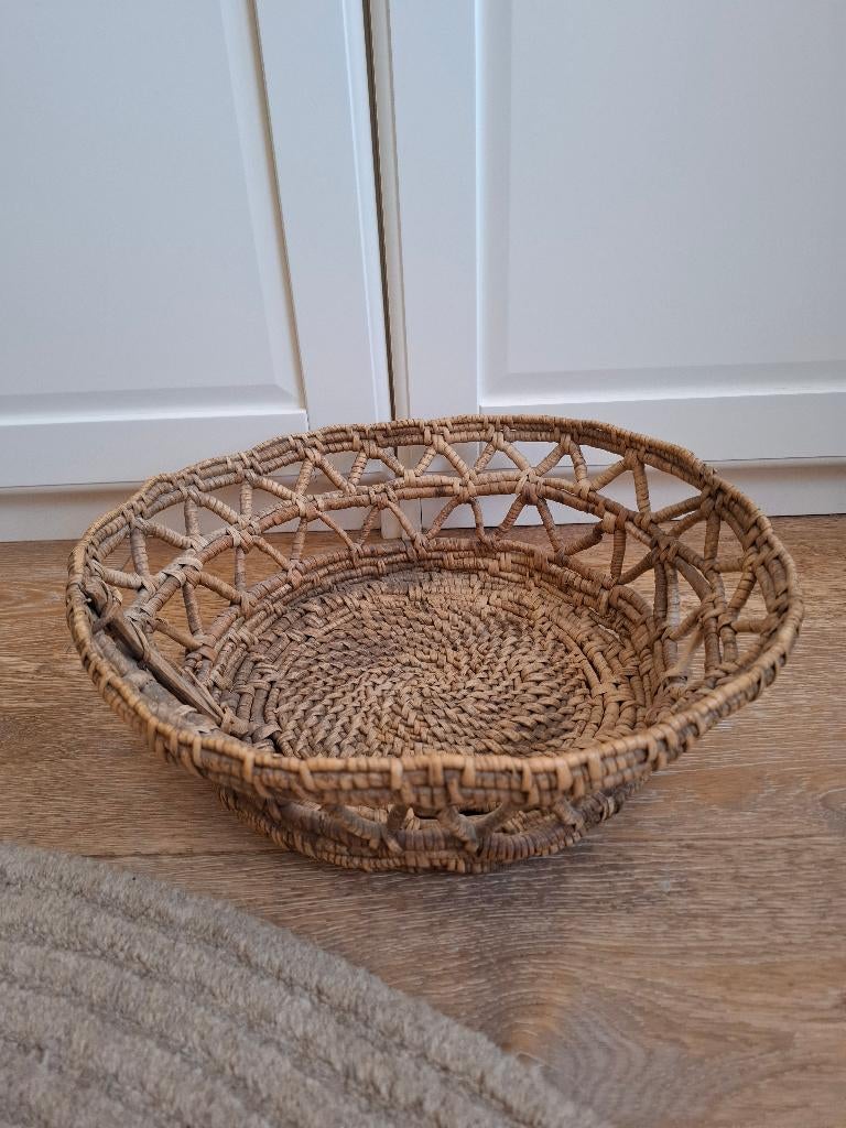 Antieke rieten mand Nina Hartmann, Ophalen of Verzenden