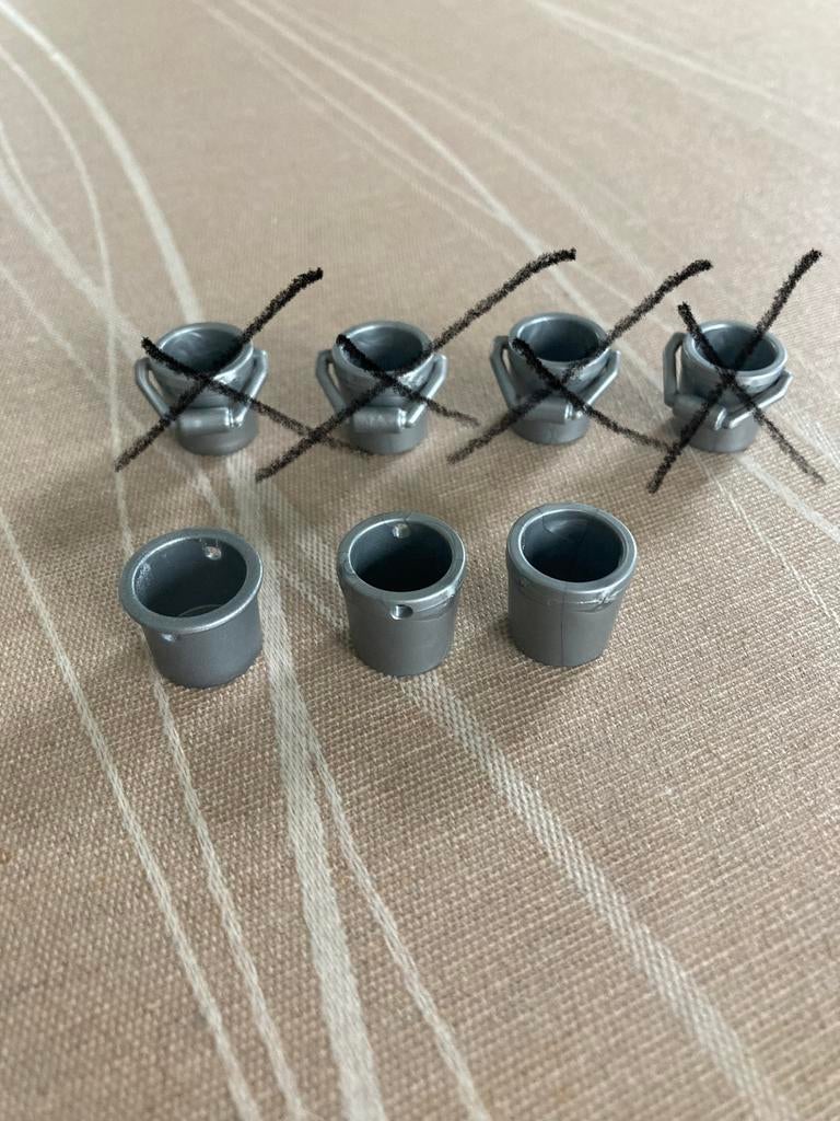 Playmobil emmertjes zonder handvat., Ophalen of Verzenden, Zo goed als nieuw