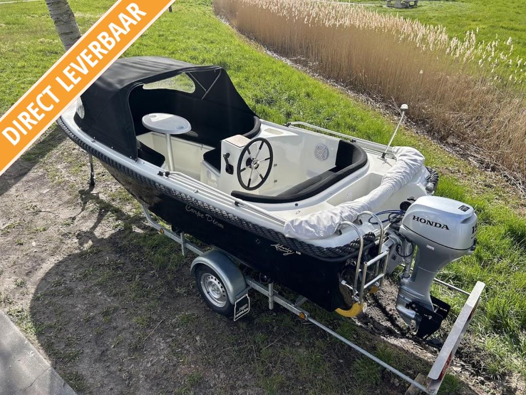 Liberty 520 | 15 pk Honda powertilt | Trailer | Biminitop, 10 tot 30 pk, Gebruikt, 3 tot 6 meter, Polyester