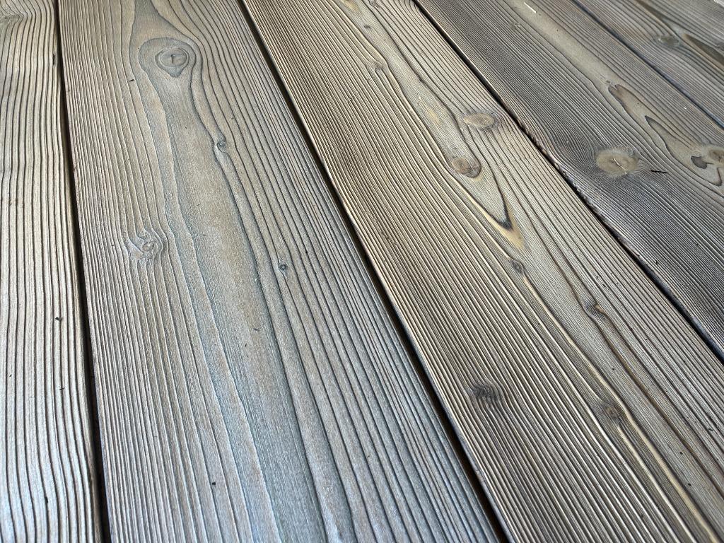 Gebrand en geborstelde vuren planken behandeld 185mm FJORD, Ophalen of Verzenden, 75 m² of meer