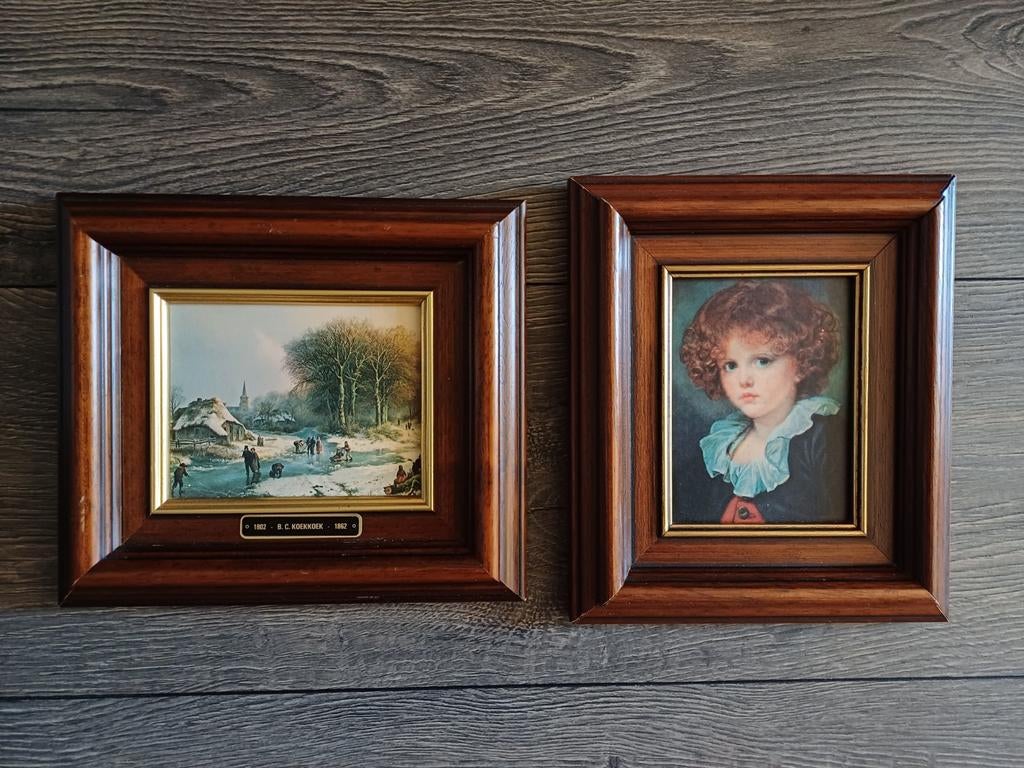 Kleine schilderijen antieke stijl, Ophalen