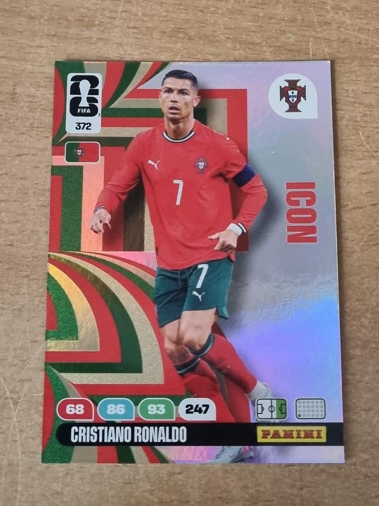 Panini Adrenalyn xl Fifa World Cup 2026 Icon Ronaldo, Ophalen of Verzenden, Zo goed als nieuw, Plaatje