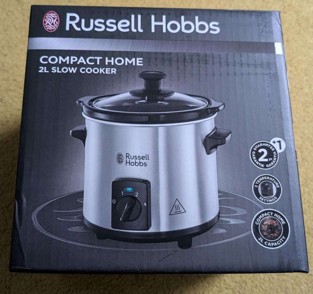 Nieuw - Russell Hobbs slowcooker 2L, Ophalen of Verzenden, Timer, Nieuw
