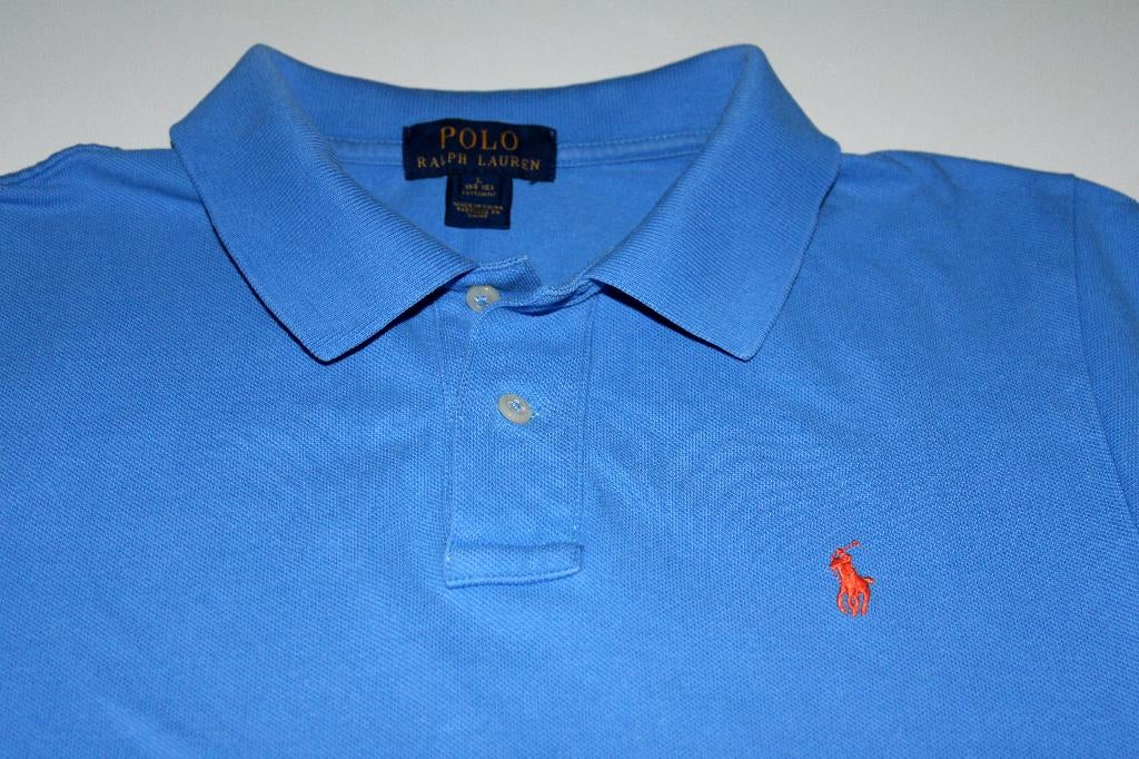 ZGAN Ralph Lauren polo blauw maat L 14-16y = 164, Ophalen of Verzenden, Zo goed als nieuw, Shirt of Longsleeve, Jongen
