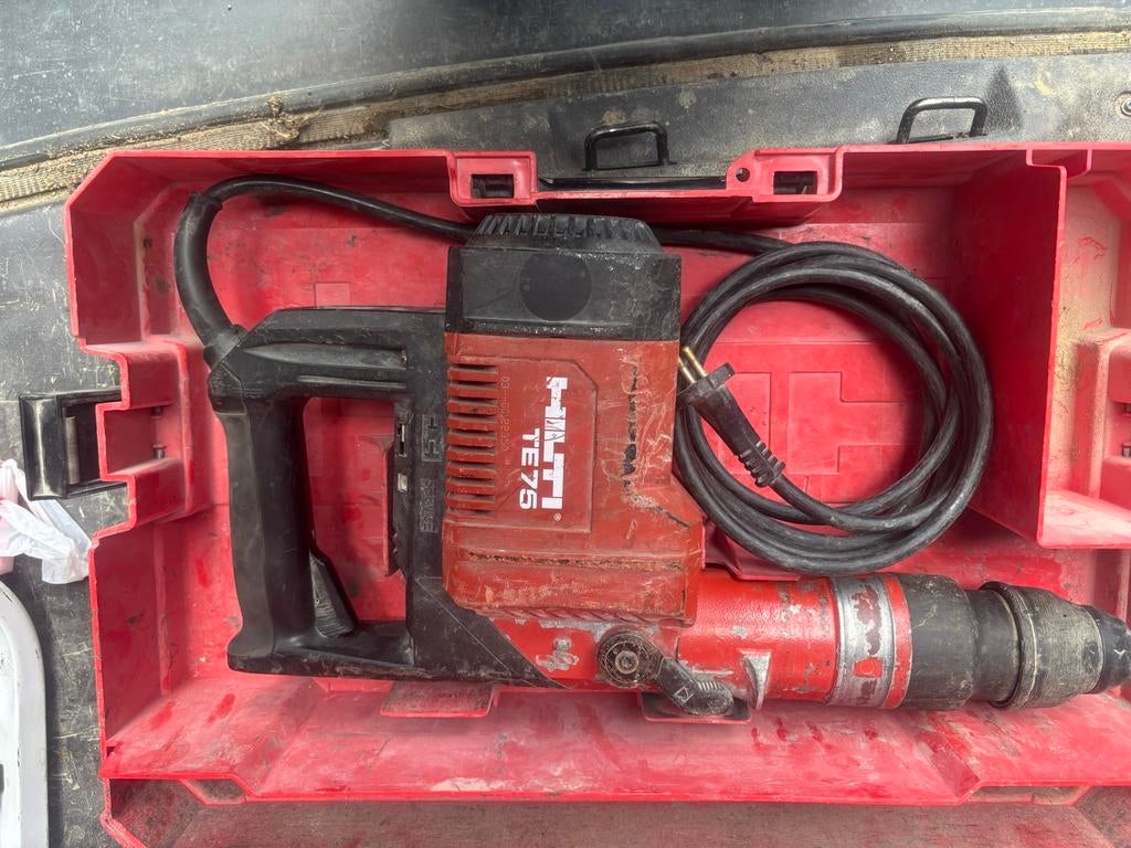 Hilti TE75 boormachine, Boor- en/of Breekhamer, Ophalen of Verzenden, Klopboormechanisme, Gebruikt