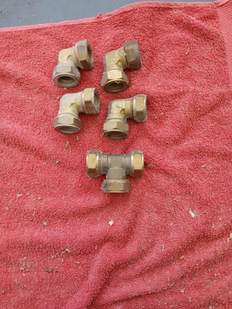 Knelkoppeling 22mm, Ophalen of Verzenden, Nieuw, Koper