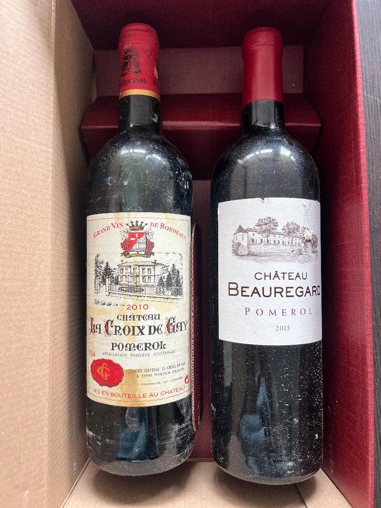 Pomerol 2010 en 2013, Frankrijk, Nieuw, Ophalen of Verzenden, Rode wijn