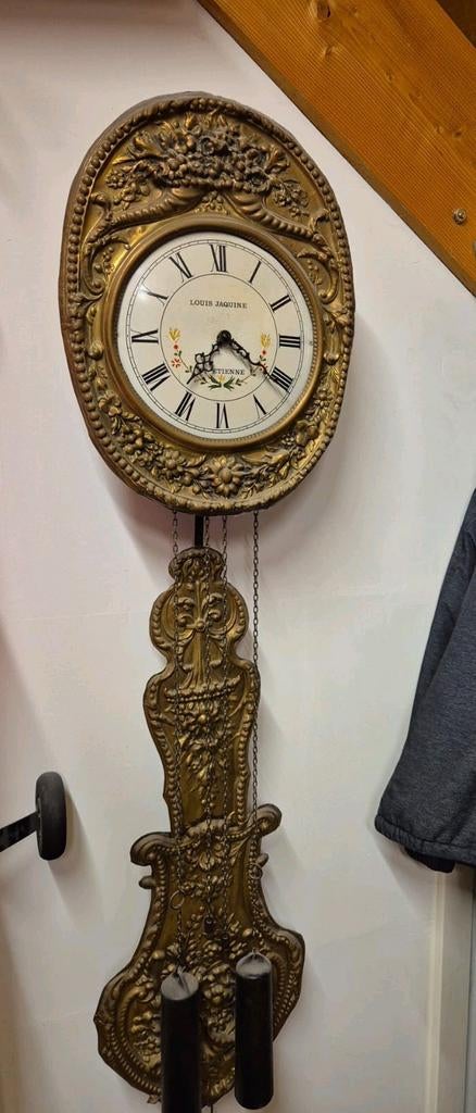 Antieke Franse Comtoise klok Louis Jaquine, Antiek en Kunst, Ophalen
