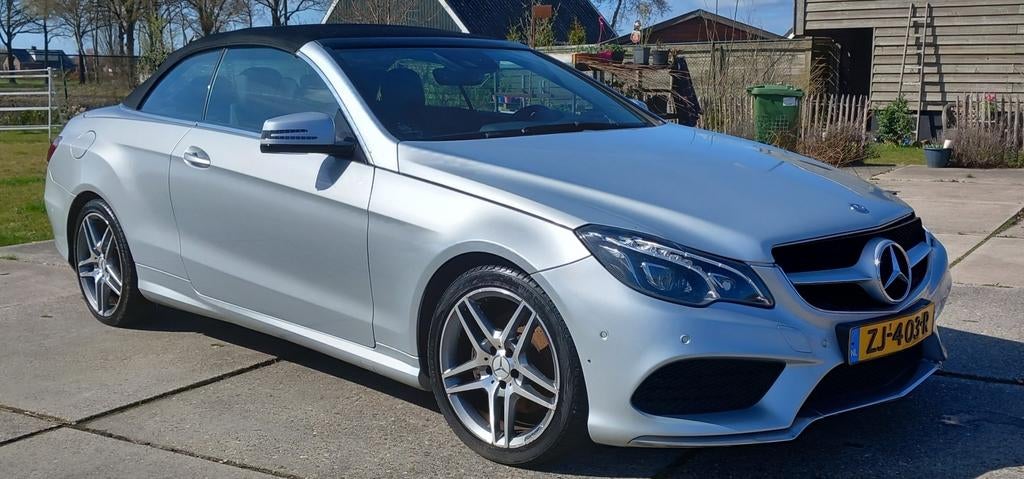 Mercedes E350 Cabriolet. Amg Pakket., Cabriolet, Mercedes-Benz, Diesel, Zilver of Grijs
