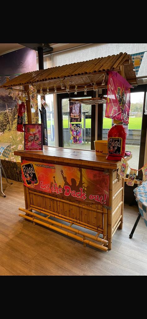 Flügel bar huren € 80,- bar met decoratie Flügelparty zgan, Hobby en Vrije tijd, Feestartikelen | Verhuur, Ophalen, Zo goed als nieuw