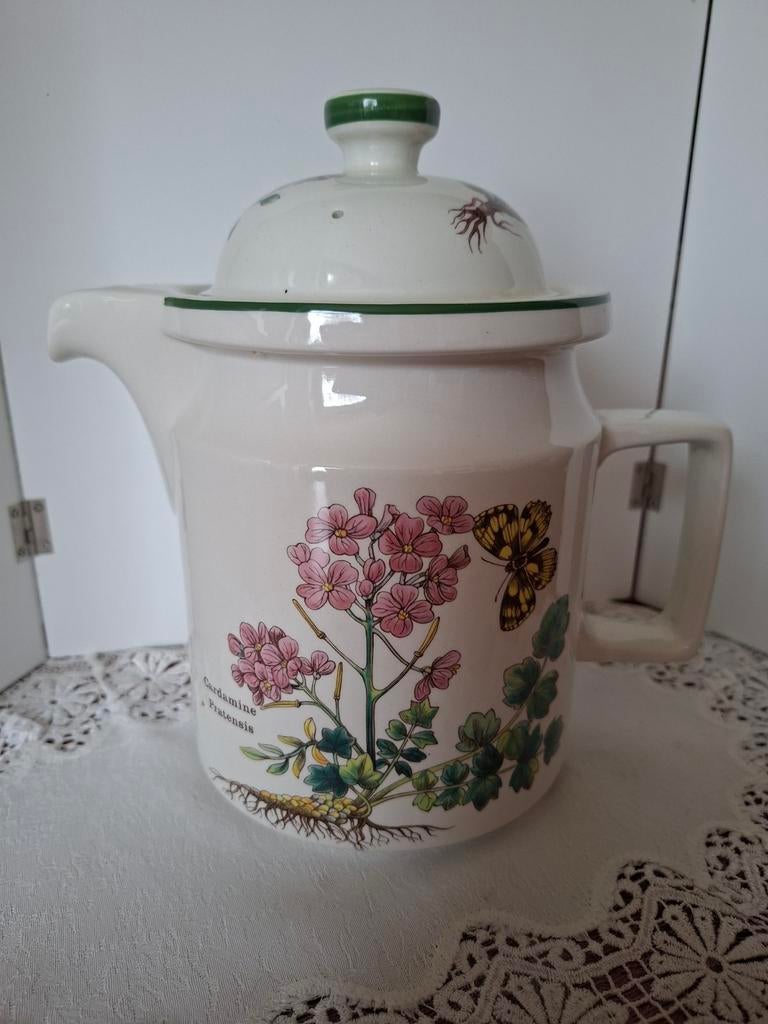 Enoch Wedgwood Florabunda theepot, Ophalen of Verzenden, Zo goed als nieuw, Overige materialen, Pot, Bus of Blik