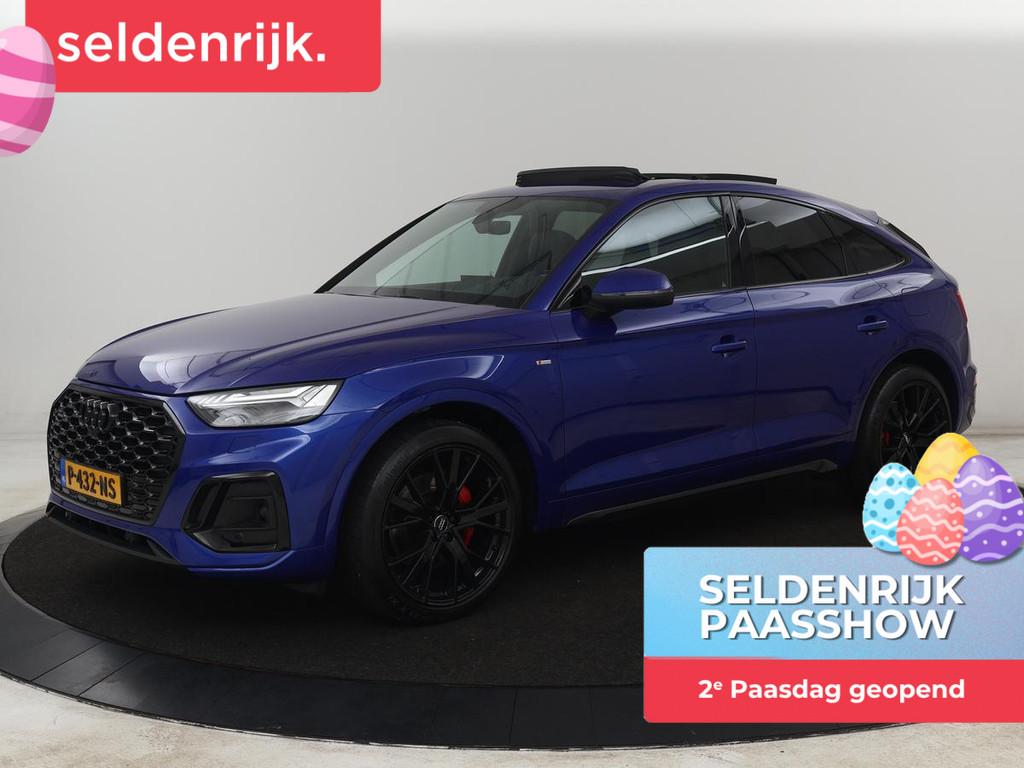 Audi Q5 Sportback 55 TFSIe S edition | Panoramadak | Bang &, Automaat, Gebruikt, 4 cilinders, Blauw
