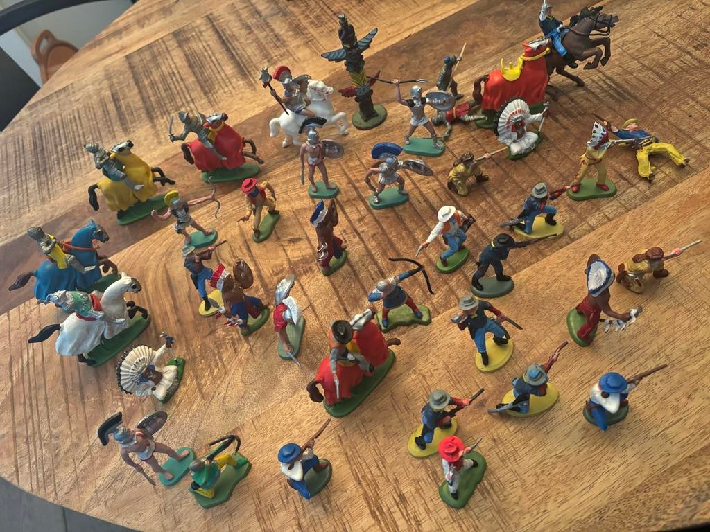 Grote lot Britains jaren '70 ridders, cowboys en indianen, Ophalen of Verzenden, Gebruikt