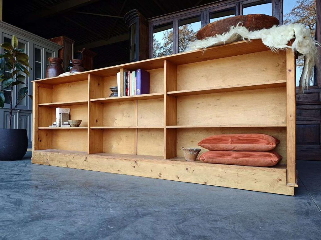 Antieke grenen toonbank | Balie | Winkelkast, dressoir #2738, Antiek en Kunst, Ophalen of Verzenden