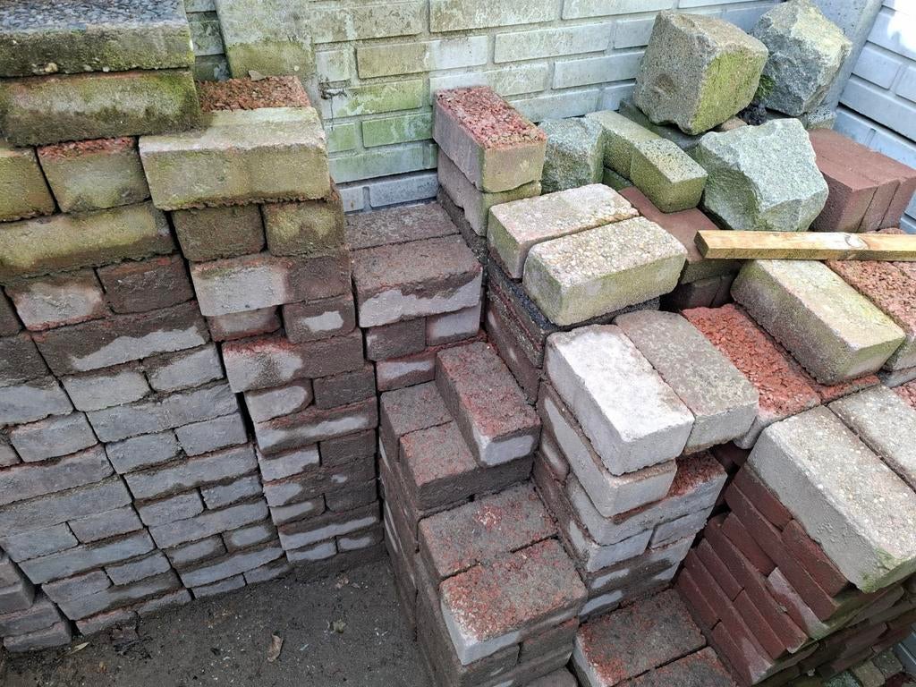 Diverse partij gebruikte stenen en klinkers, Ophalen, Gebruikt, Bakstenen