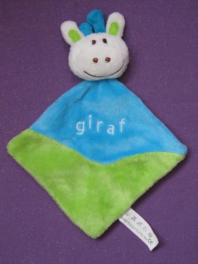 HAPPY HORSE ALBERT HEIJN Knuffeldoekje GIRAF**Als Nieuw**, Giraf, Happy Horse, Ophalen of Verzenden, Met label