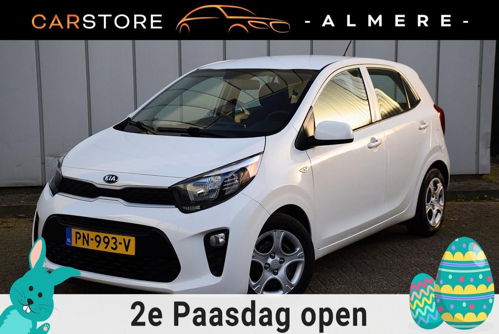 Kia Picanto 1.0 CVVT EconomyPlusLine*2e eigenaar*75Dkm*5drs*, Start-stop-systeem, Stof, Gebruikt, Euro 6
