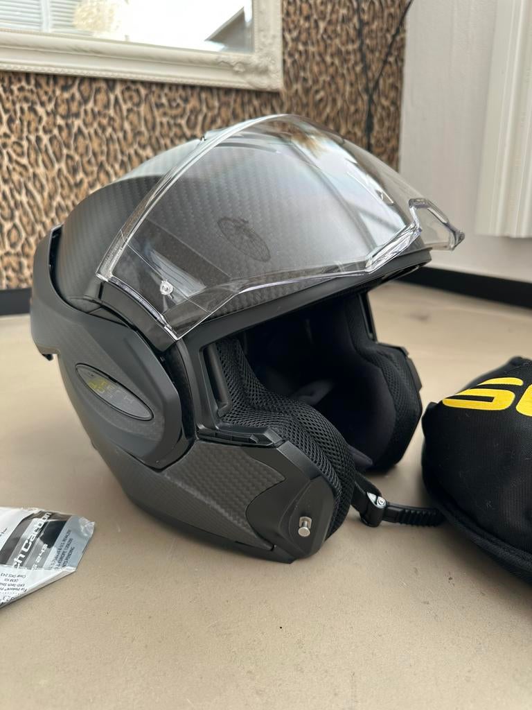 Scorpion exo-tech evo carbon matt maat M, Overige merken, M, Systeemhelm, Ophalen of Verzenden