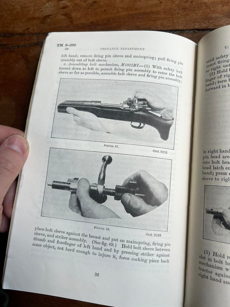 WO2 Amerikaans voorschrift M1922 .22 geweer training rifle, Verzamelen, Amerika, Ophalen of Verzenden, Boek of Tijdschrift