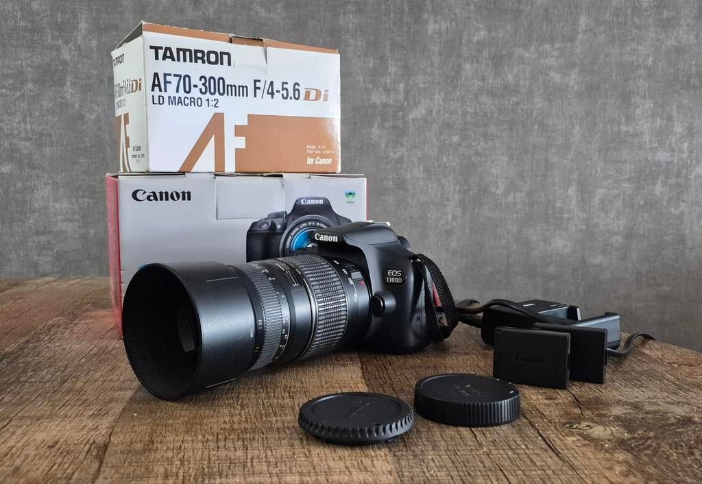 Canon EOS 1300D + Tamron AF 70-300mm, Ophalen, Canon, 8 keer of meer