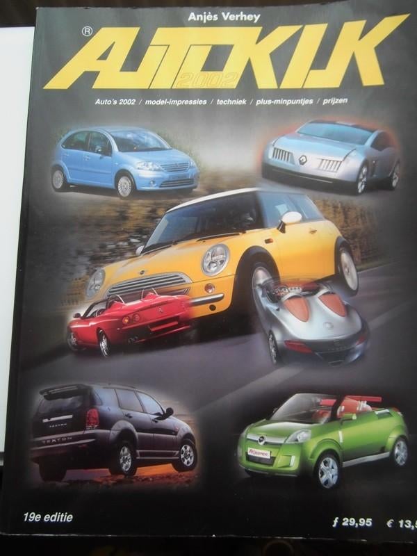 Boek - AUTOKIJK 19e editie 2002 - Anjès Verhey, Boeken, Algemeen, Ophalen of Verzenden, Zo goed als nieuw, Anjès Verhey