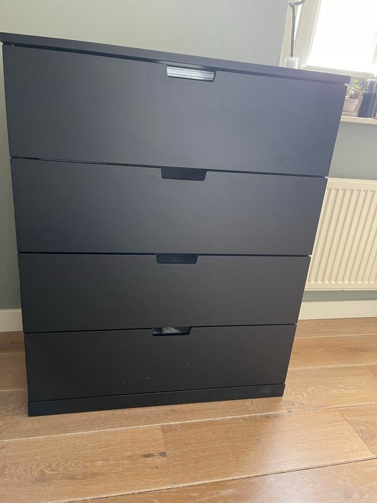 IKEA Nordli ladekast antraciet - 4 lades, Huis en Inrichting, Kasten | Ladekasten, Zo goed als nieuw, Minder dan 100 cm, 50 tot 100 cm