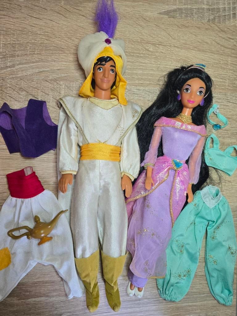 Barbie Aladdin & Jasmine 90s Mattel set vintage, Ophalen of Verzenden