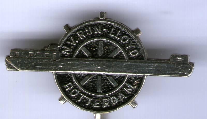 N.V. Rijn-LLoyd Rotterdam zilverkleurig broche ( U_358 ), Verzenden, Nieuw, Transport, Speldje of Pin