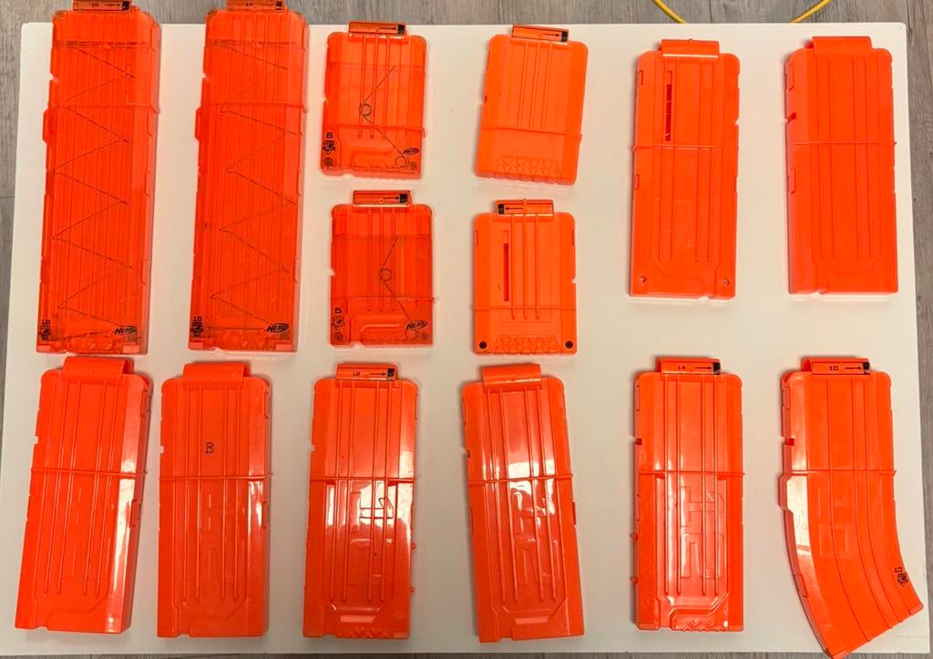 Nerf magazines 28 stuks, Ophalen of Verzenden