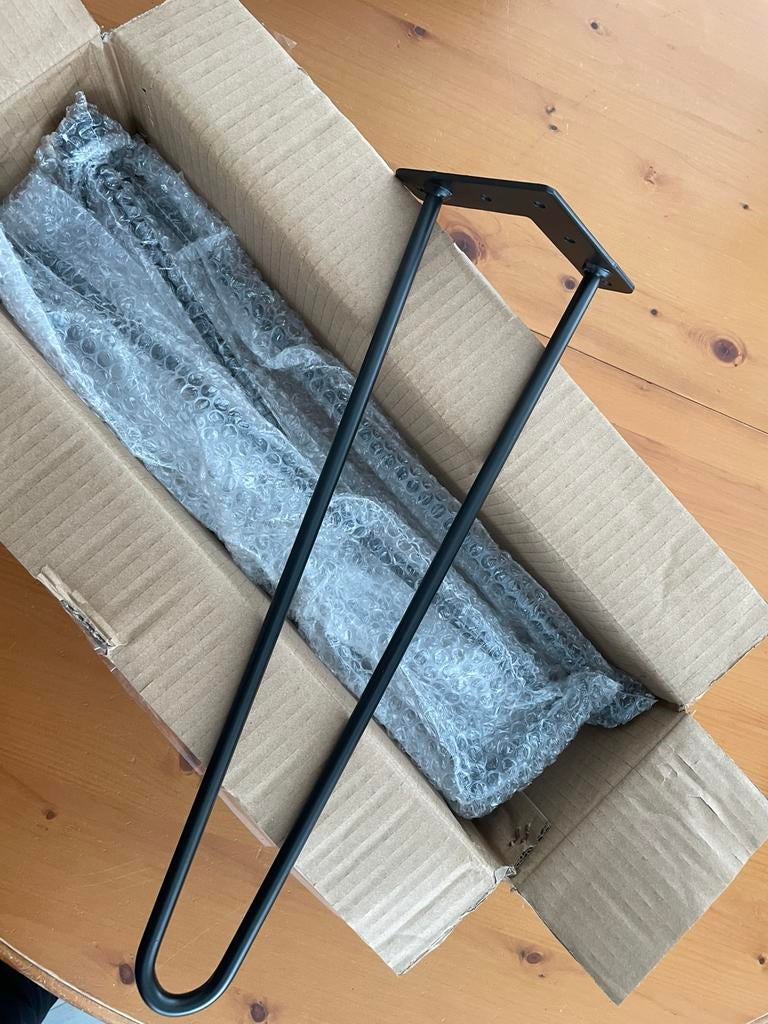 Hairpin tafelpoten set van 4   NIEUW, Ophalen
