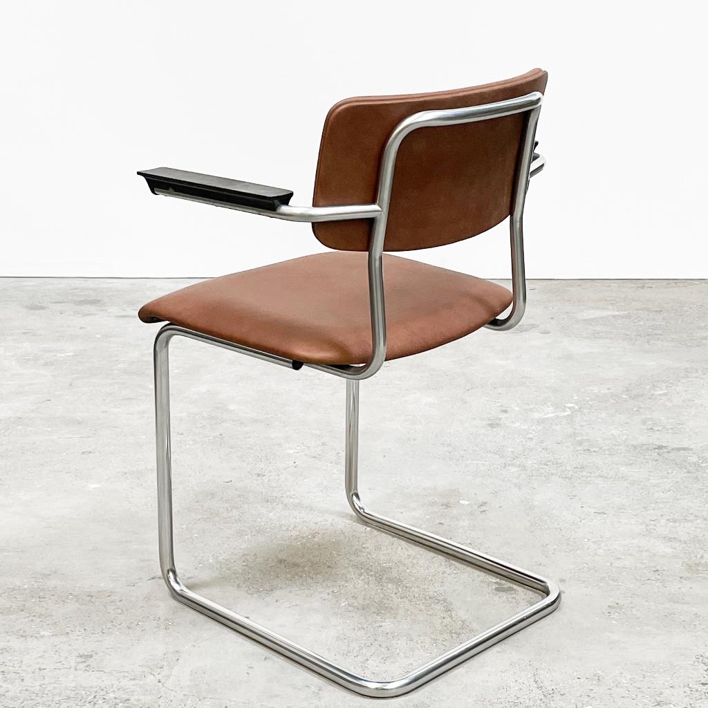 Vintage Gispen model 1125, info/prijs/aantal in beschrijving, Ophalen, Bruin, The haystack, Zo goed als nieuw