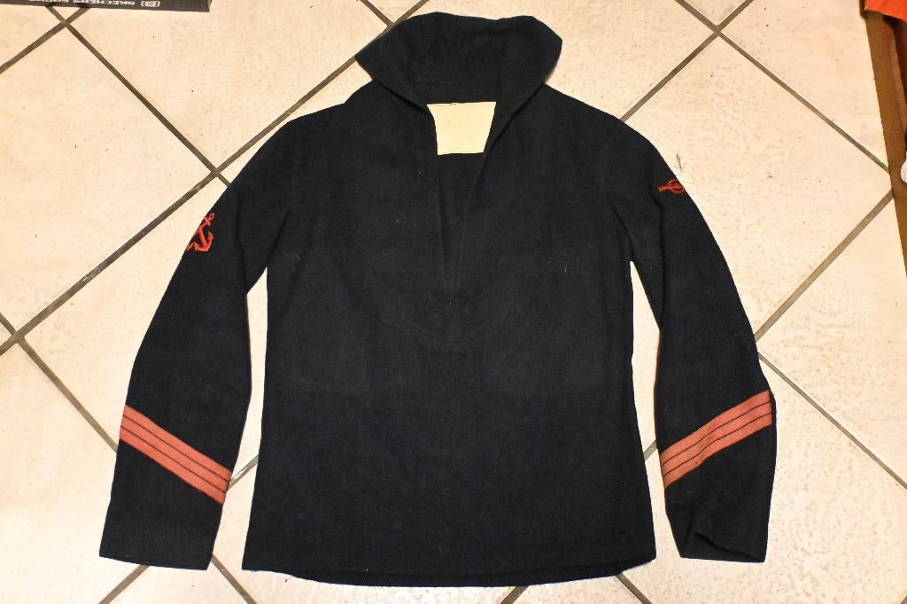 matrozen hemd frankrijk wollen marine kiel met emblemen, Ophalen of Verzenden, Marine, Overige gebieden, Kleding of Schoenen